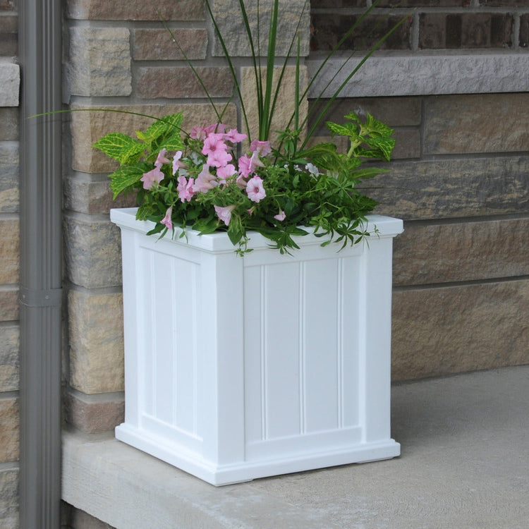 Cape Cod 16-inch Square Self-Watering Pot Planter Box