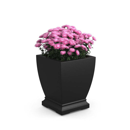 Acadia 18-inch Black Self-Watering Pot Planter