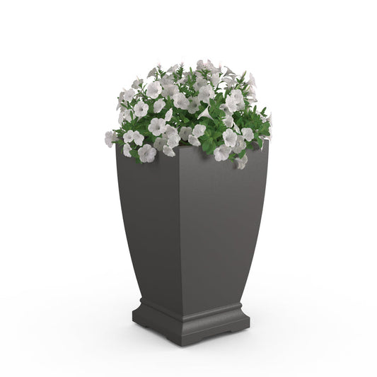 Acadia 24-inch Tall Grey Self-Watering Pot Planter