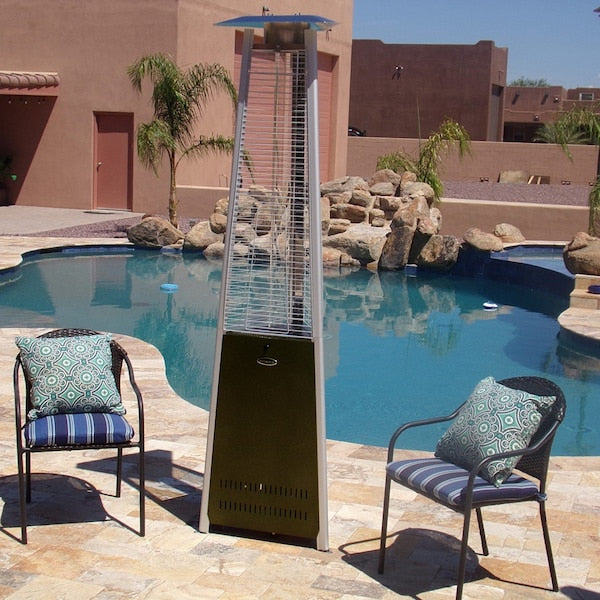 AZ Patio Heaters 94" Commercial Bronze Glass Tube Propane Heater