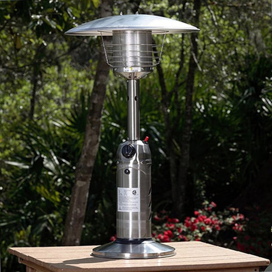 AZ Patio Heaters 39" Stainless Steel Tabletop Propane Patio Heater