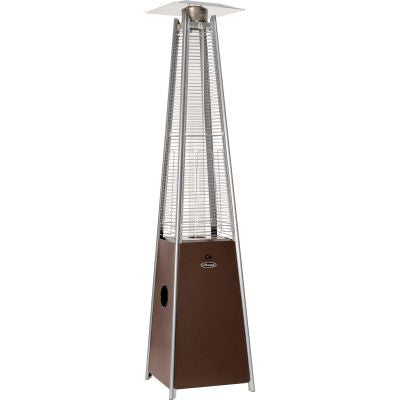 AZ Patio Heaters 91" Glass Tube Bronze Propane Outdoor Heater