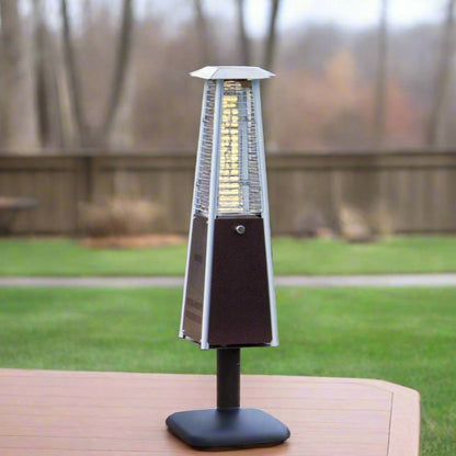 AZ Patio 39" Tabletop Quartz Glass Propane Heater, 9,500 BTUs