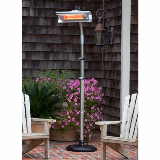 Fire Sense Stainless Steel Pole Electric Patio Heater, 1500 Watts