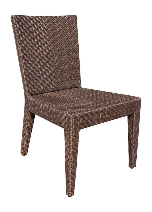 Hospitality Rattan Patio Soho Aluminum Wicker Outdoor Side chair