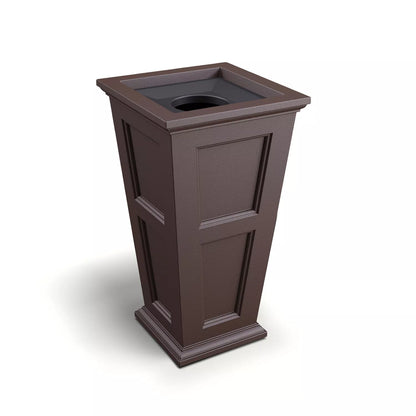 Fairfield 40-inch Espresso Assembled Resin Waste Bin - 24 Gallons